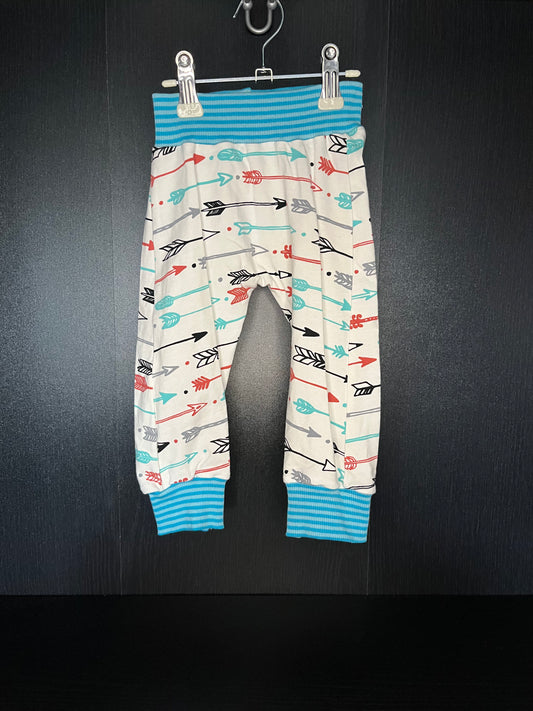 Pumphose Gr. 74/80 Indianer Pfeile, blau