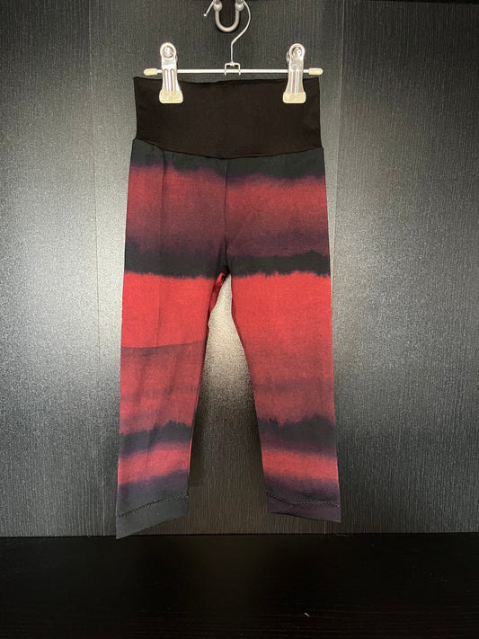 Leggins Gr. 74/80 Farbverlauf, schwarz/rot