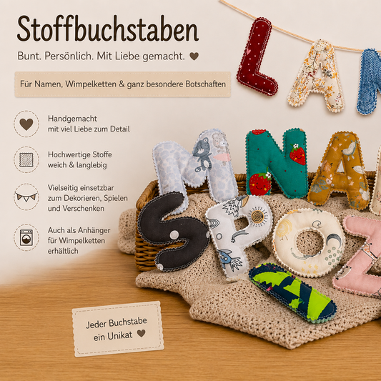 Stoffbuchstaben "Personalisierte Buchstaben"
