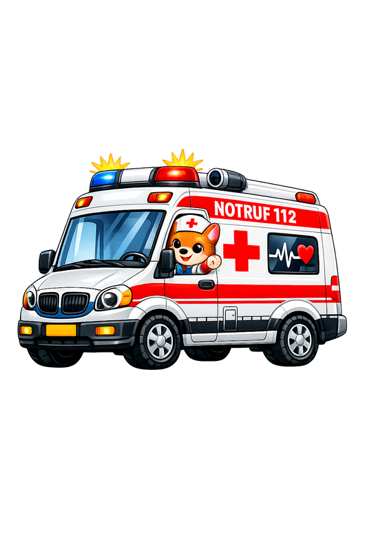 Bügelbild Krankenwagen 62
