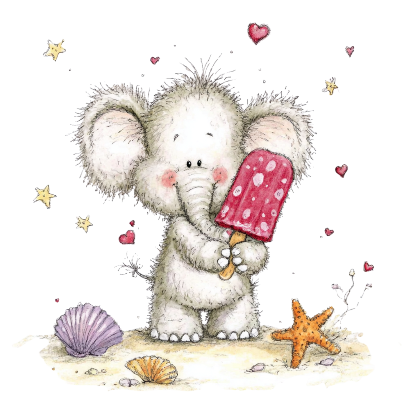 Bügelbild Elefant 19