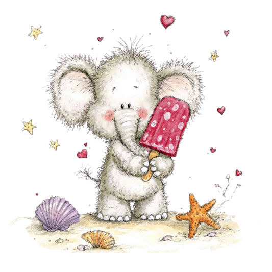 Bügelbild Elefant 19