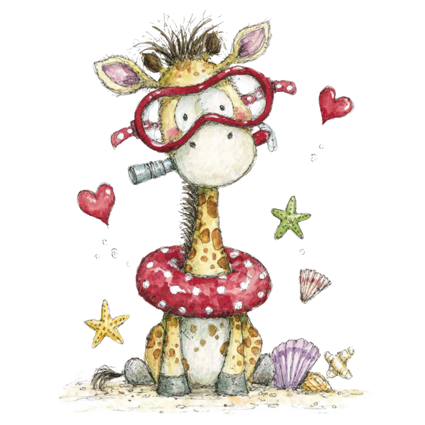 Bügelbild Giraffe 22
