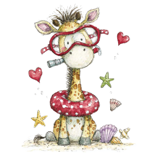 Bügelbild Giraffe 22
