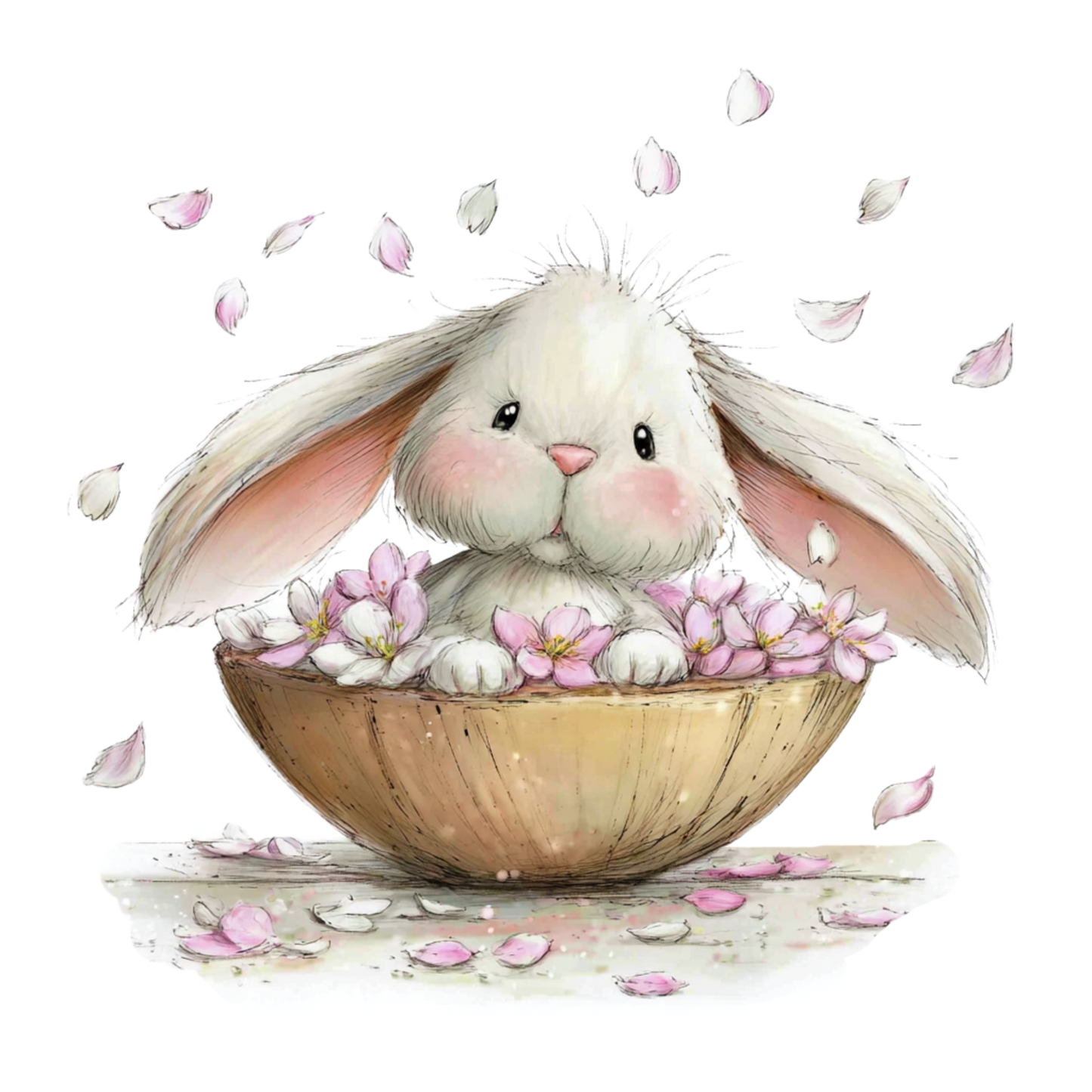 Bügelbild Hase 38