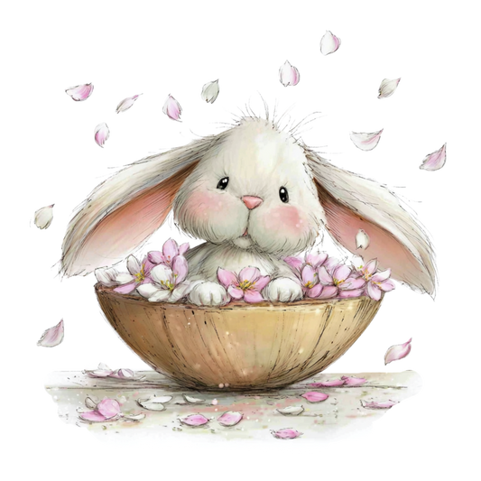 Bügelbild Hase 38