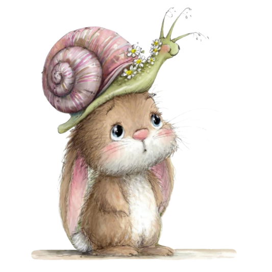 Bügelbild Hase 50