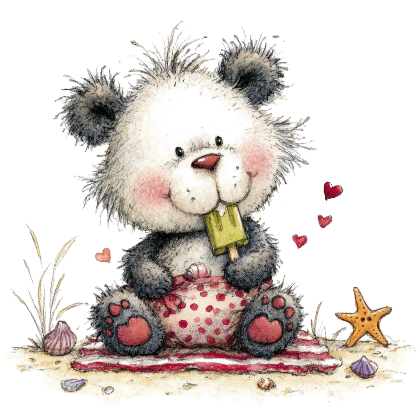 Bügelbild Panda 6