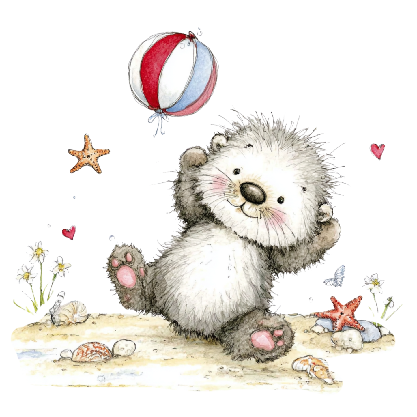 Bügelbild Otter 7