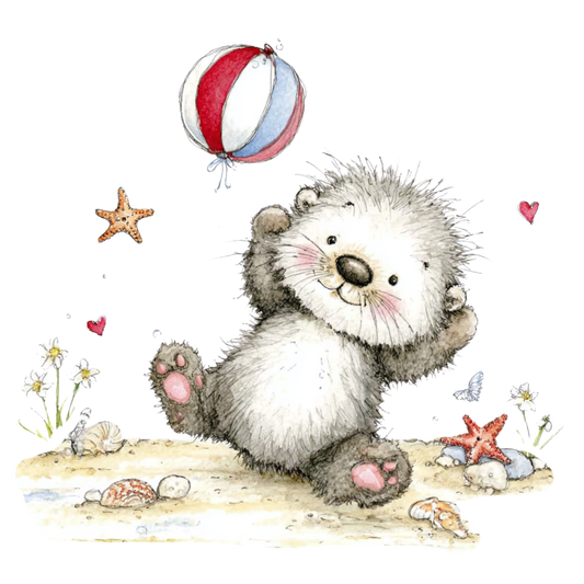 Bügelbild Otter 7