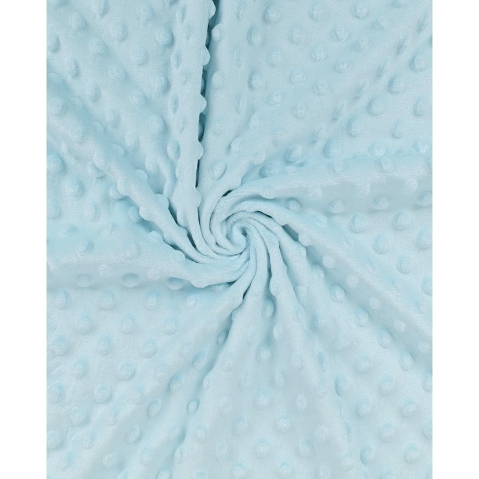 Minky-Fleece, Uni, hellblau